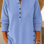 Zeagoo Soft Corduroy Long Sleeve Tunic Tops for Women Casual Work Office Loose Fit 2026