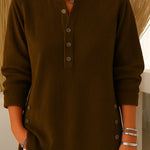 Zeagoo Soft Corduroy Long Sleeve Tunic Tops for Women Casual Work Office Loose Fit 2026