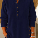 Zeagoo Soft Corduroy Long Sleeve Tunic Tops for Women Casual Work Office Loose Fit 2026