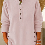 Zeagoo Soft Corduroy Long Sleeve Tunic Tops for Women Casual Work Office Loose Fit 2026