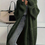 Zeagoo Women's Comfy Loose Fit Chunky Knit Long Cardigan
