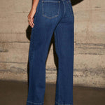 Urban Casual High Waist Wide Leg Jeans