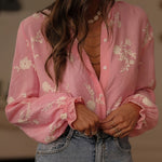Zeagoo Elegant Floral Embroidered Long Sleeve Shirt for Women Casual Boho Summer Vacation 2026 | Under $40