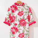 Zeagoo Flower Printed Ruffled Trim Blouse for Women Cute Summer Casual 2026 | Under $40