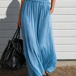 Elegant Flowy Batwing Sleeves Chiffon Maxi Dress