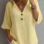 Urban Minimalist 3/4 Sleeve Textured Blouse