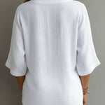 Urban Minimalist 3/4 Sleeve Textured Blouse