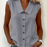 Urban Casual Commuter Sleeveless Shirt Vest