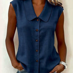 Urban Casual Commuter Sleeveless Shirt Vest