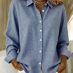 Comfortable Casual Plaid Long Sleeve Button Shirt