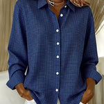 Comfortable Casual Plaid Long Sleeve Button Shirt