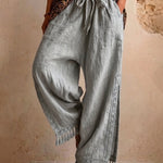 Comfy Loose Tassel Lace Wide-Leg Pants