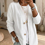 Lightweight Washed Cotton Faux Denim Jacket