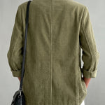 Urban Casual Single Breasted Corduroy Blazer
