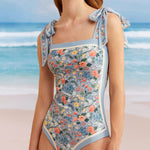 Zeagoo Women's Double-Sided Print Reversible One-Piece Swimsuits