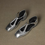 Estelle | Retro Leather Flats