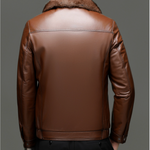 Warm Authentic Leather Coat