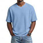 Kenwick | The Waffle Texture V-Neck Shirt