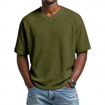 Kenwick | The Waffle Texture V-Neck Shirt