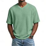 Kenwick | The Waffle Texture V-Neck Shirt