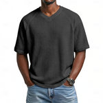 Kenwick | The Waffle Texture V-Neck Shirt