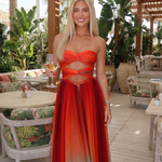 Ava Thornton | Strapless Cut-Out Maxi Dress For Women