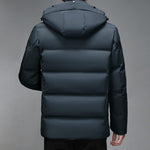 Elegant Hooded Down Coat