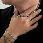 Floral Link Chain Set