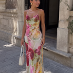 Elise Callahan | Floral Cowl Maxi Dress For Women