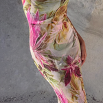 Elise Callahan | Floral Cowl Maxi Dress For Women