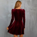 Olivia Stanton | Velvet Mini Wrap Dress For Women