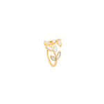 Leaf & Opal Adjustable Ring