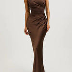 Elara | Satin Asymmetric Evening Gown