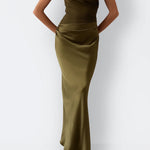 Elara | Satin Asymmetric Evening Gown