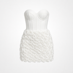 Sophie Alderton | Strapless 3D Floral Corset Mini Dress For Women