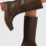 PIPPA | WOMEN'S LEATHER KNEE-HIGH BOOTS WITH HEELS
