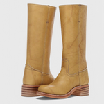 PIPPA | WOMEN'S LEATHER KNEE-HIGH BOOTS WITH HEELS