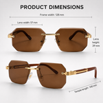 Mercer Rimless Verge Sunglasses