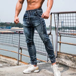 Trendy Men's Jeans | Casual Elastic Fit with Breathable Fabric | Comfortable Wear for Everyday Style