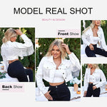 Long Sleeve Crop Denim Jacket - Zeagoo (Us Only)