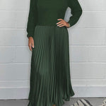 Claudia™ | Maxi Dress with Pleated Skirt