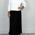 Claudia™ | Maxi Dress with Pleated Skirt