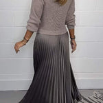 Claudia™ | Maxi Dress with Pleated Skirt