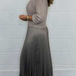 Claudia™ | Maxi Dress with Pleated Skirt