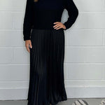Claudia™ | Maxi Dress with Pleated Skirt