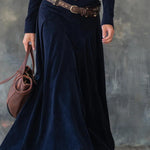 Milana™ | Long Suede Dress with Slit