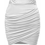 High Waist Stretch Tight Pleated Bodycon Skirt - Zeagoo (Us Only)