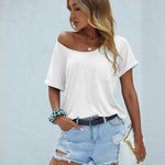 Zeagoo Women's Chest Pocket T Shirt Blouses Tops