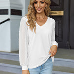 Zeagoo Women's Blouses Dressy Casual V Neck Top