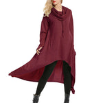Zeagoo Women Pullover Hoodies Sweatshirt Long Sleeve High Low Sweater Oversize Top with Pocket (Us Only)